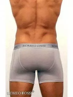 Тонкие боксеры из эластичной ткани светло-серого цвета Romeo Rossi RTRR7001-03